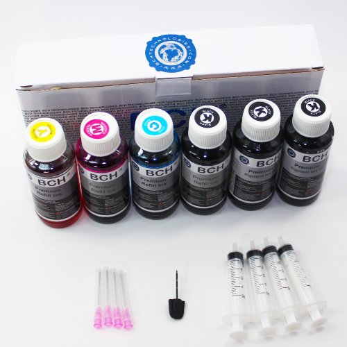 BCH® Premium 600 Ml (20oz) Bulk Refill Ink for Epson Printers