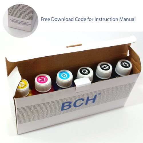 BCH® Premium 600 Ml (20oz) Bulk Refill Ink for Epson Printers thumbnail