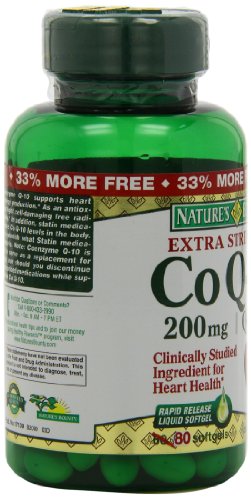 Nature's Bounty Co Q-10, Extra Strength, 200mg Bonus (value Size), 80 Softgels thumbnail