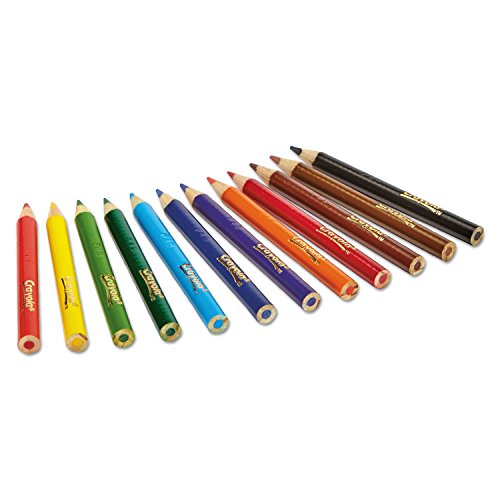 Crayola 684112 Short Barrel Colored Woodcase Pencils, 3.3 Mm, 12 Assorted Colors/Set thumbnail