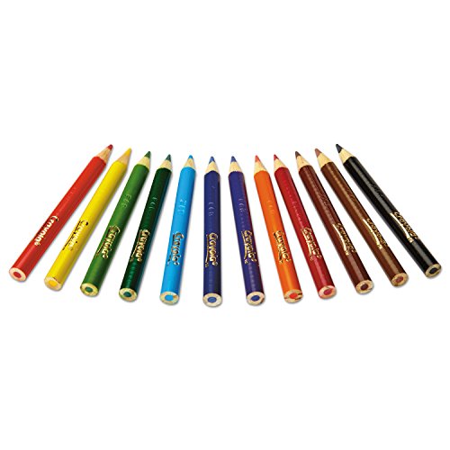 Crayola 684112 Short Barrel Colored Woodcase Pencils, 3.3 Mm, 12 Assorted Colors/Set thumbnail