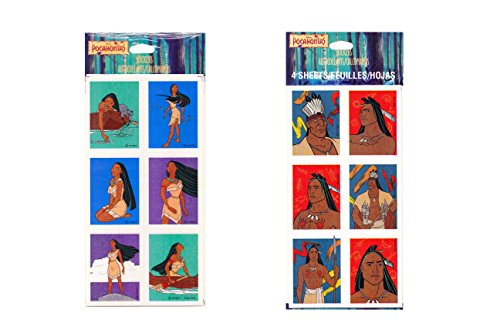 Disney Pocahantas 2 Pack Stickers ~ 8 Sheets Total