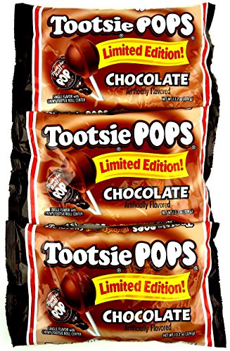Tootsie Limited Edition Chocolate Pops, 13.2 Oz Bags in a BlackTie Box (Pack of 3) thumbnail