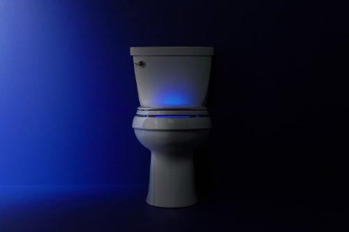 KOHLER K-4888-G9 Cachet Nightlight Quiet-Close with Grip-Tight Bumpers Elongated Toilet Seat, Sandbar thumbnail