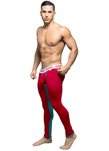 Andrew Christian Men's Holiday Action Boxer, Red, Large