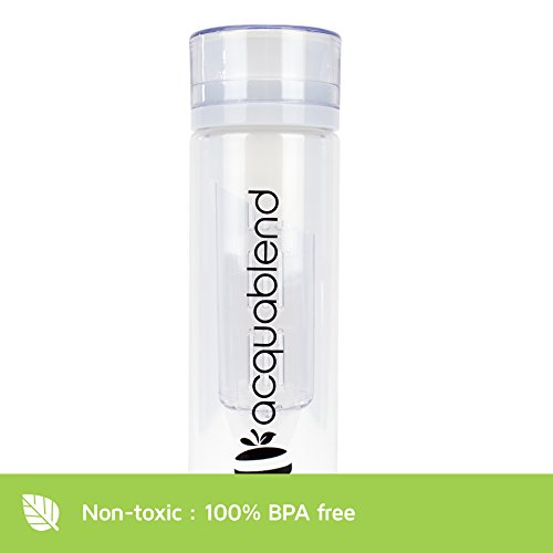 Acquablend ® Premium 24oz Twist Top Fruit Infuser Water Bottle. Create Your Own Naturally Flavored Fruit Infused Water, Juice, Iced Tea & Sparklin