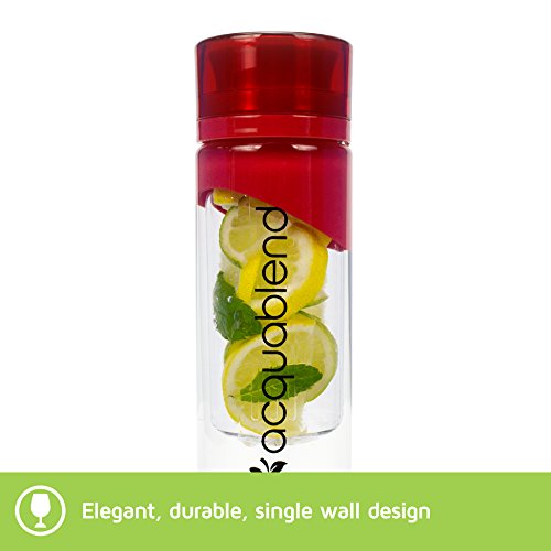 Acquablend174; Premium 24oz Twist Top Fruit Infuser Water Bottle. Create Your Own Naturally Flavored Fruit Infused Water, Juice, Iced Tea & Sparkl thumbnail