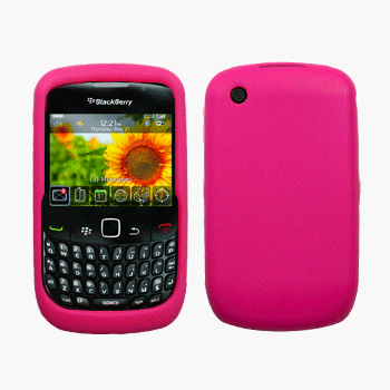 Cbus Wireless Hot Pink Silicone Rubber Case / Skin / Cover for BlackBerry Curve 3G 9330 / 9300 / 8520 / 8530