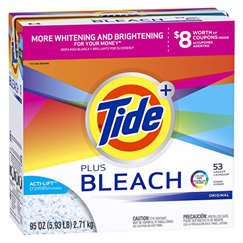 Tide Ultra Original Scent with Bleach  Powder Laundry Detergent, 53 Loads, 95 Oz