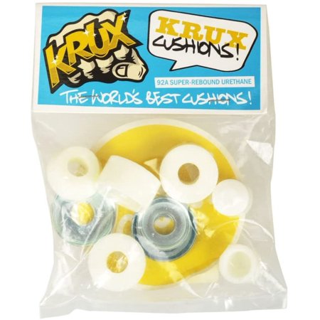 KRUX Skateboard Bushings Worlds Best Cushions 92A White for 2 Trucks
