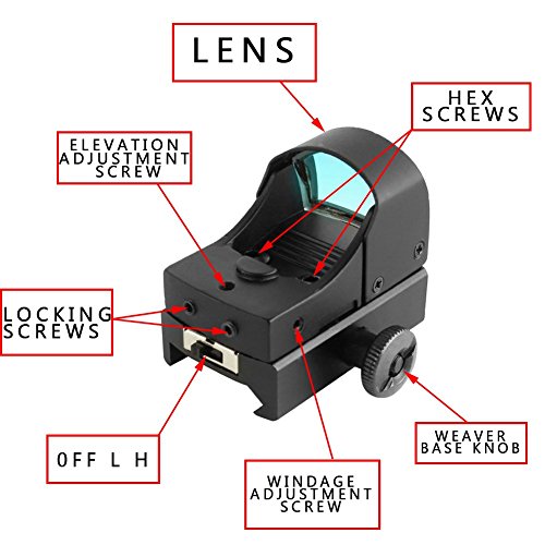 I0RMAN Original HD107 Outdoor Hunting Riflescope Illuminated Red Dot Reflex Sight Gun Scope thumbnail