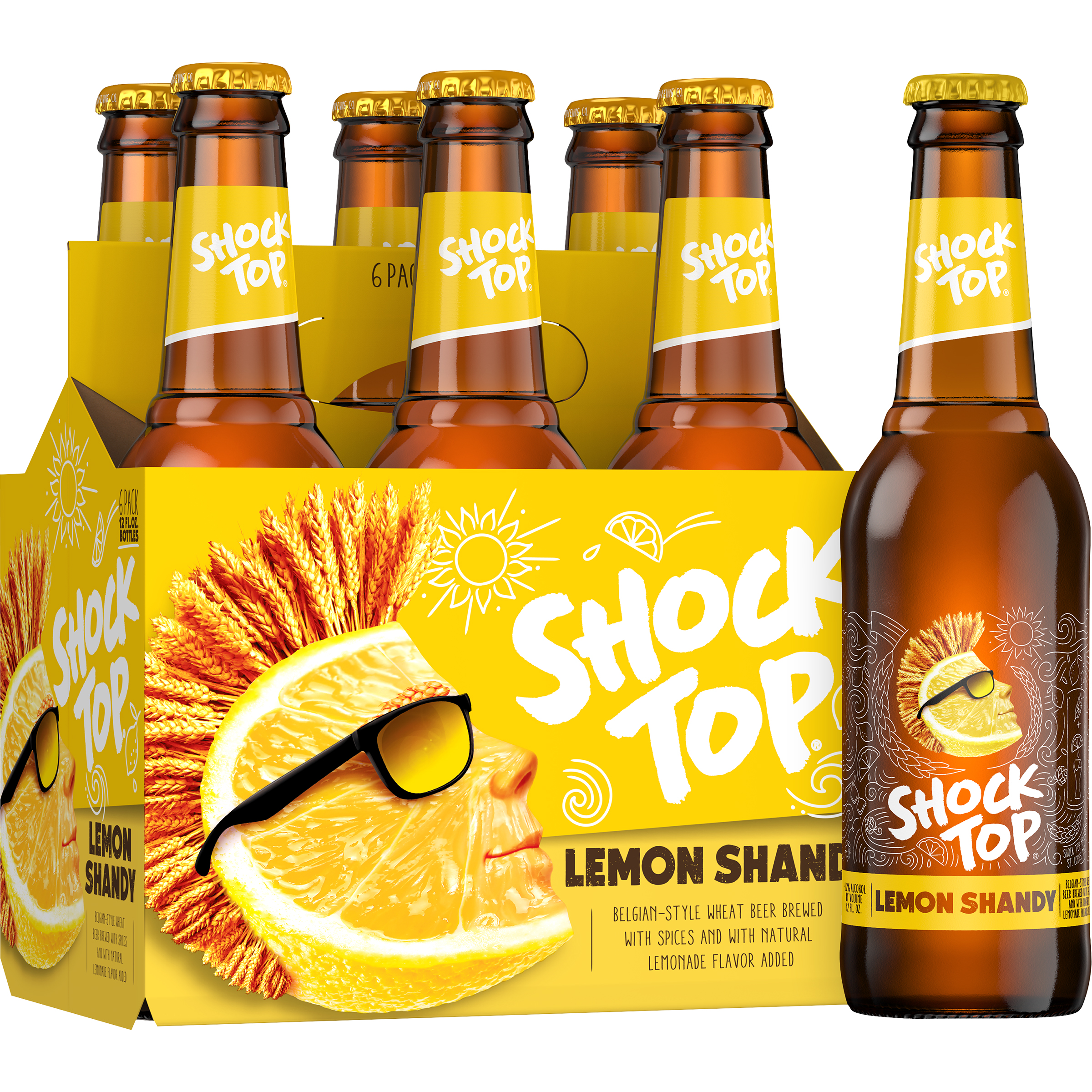 Shock Top Ruby Fresh Grapefruit Beer, 6 Pack 12 Fl. Oz. Bottles