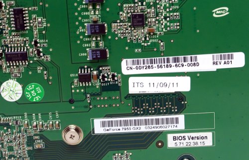 Genuine Dell DY285 PV-T71U-ZDF9 NVidia GeForce 7950 GX2 1GB DVI S-Video PCI-Express X16 GDDR3 SDRAM High Profile Video Graphics Card Compatible Part N thumbnail
