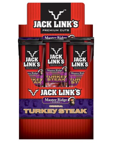 Jack Link's Turkey Steak, Original, 1-Ounce Packages (Pack of 24)