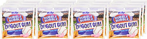 Original Dubble Bubble GUM the Dugout Gum 2.25 Oz Each ( 12 Pouches in a Pack )