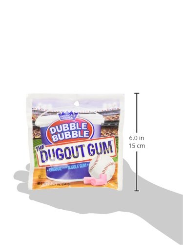 Original Dubble Bubble GUM the Dugout Gum 2.25 Oz Each ( 12 Pouches in a Pack ) thumbnail