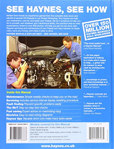 VW Passat Diesel (Jun 05 - 10) 05-60 Reg 4888C HAYNES thumbnail