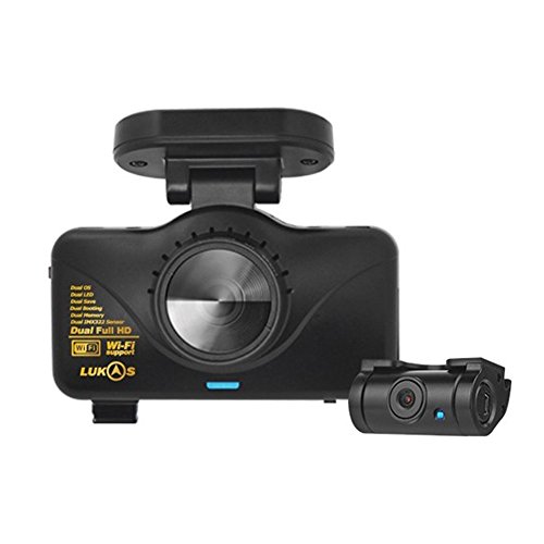 Lukas Lk-7950 2ch Wi-fi 16gb + Gps Full HD(1080p@30fps) Dash Cam Video DVR GPS Recorder Black Box