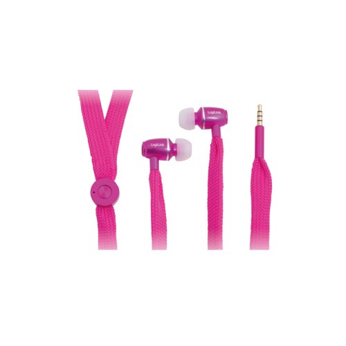 LogiLink HS0026 Headphones/headset Wired in-ear Calls/Music Pink