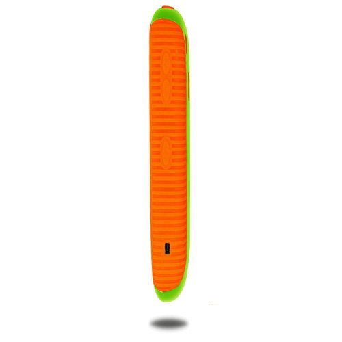 Amzer Hybrid Case for BlackBerry Curve 8520, Curve 8530, and Curve 3G 9300 - 1 Pack - Green/Orange thumbnail