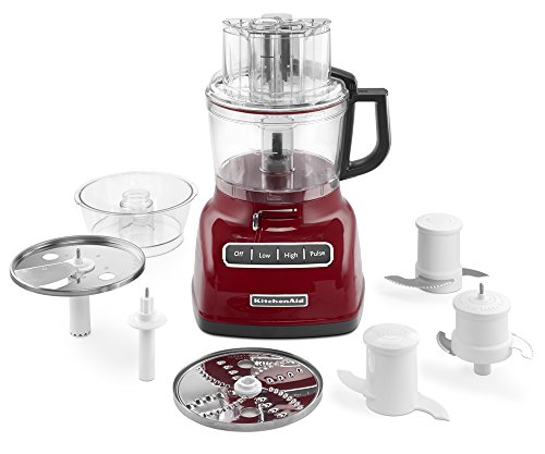 KitchenAid KFP0933ER 9-Cup Food Processor with Exact Slice System - Empire Red thumbnail