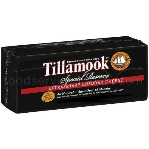 Tillamook Special Reserve Extra Sharp Cheddar Cheese, 5 Pound -- 2 per Case. by Tillamook