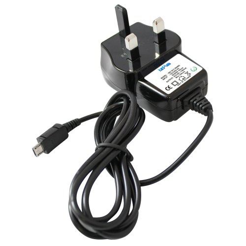 IZKA® - Micro USB UK Mains Power Wall Supply Charger for Nokia 5730 XpressMusic, E55, 6710 Navigator, 6720 Classic, E75, N86 8MP, 5330, 5030 XpressRa thumbnail