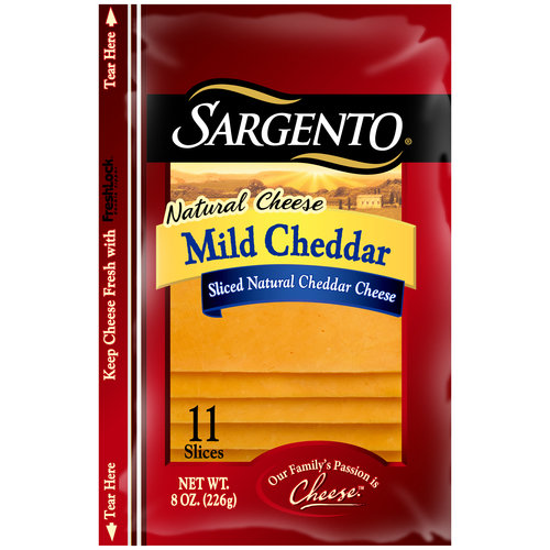 Mild Cheddar Sliced Natural Cheese, Mild Cheddar