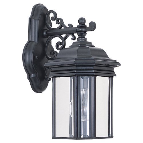 Sea Gull 8835-12 13-1/2-Inch Black Outdoor Wall Light by Sea Gull