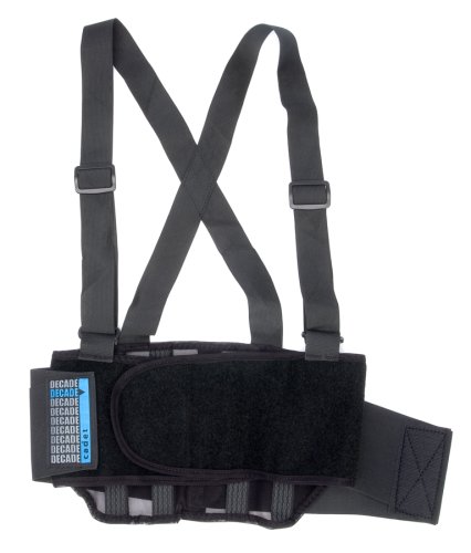 Decade 6331 Cadet Back Support, Black, Small