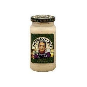 Newman's Own Roasted Garlic Alfredo Sauce 15 Oz (Pack of 3)