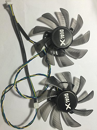 New Original 85mm Graphics Card Dual-X Fan for Sapphire Radeon HD R9 7790 7850 7870 7950 7970 40mm 4Pin Power Connector