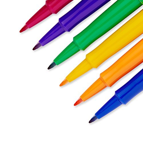 Paper Mate Flair Porous-Point Felt Tip Pen, Medium Tip, 6-Pack, Fashion Colors (61390) Size: 6-Pack Color: Fashion Colors, Model:61390, Office Accesso thumbnail