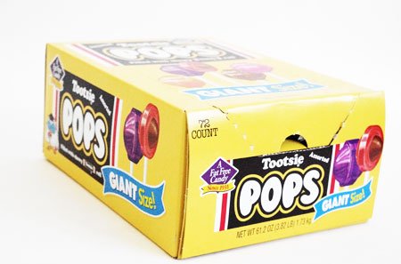 Giant Tootsie Pops -72 Count Box by Tootsie Roll