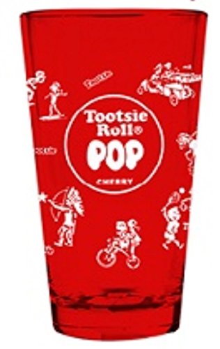 GLS-TR-BWRAP Tootsie Roll Pint Glass, 16 Oz.