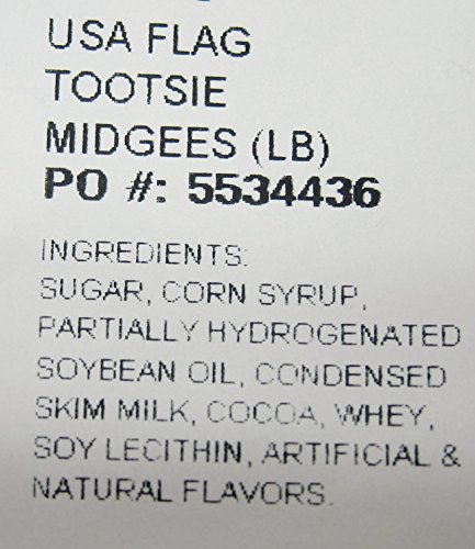 Stars and Stripes Tootsie Roll Candy Pail Bundle, 2 Items: Metal Stars and Bars Pail and 1 Lb. Tootsie Roll Midges thumbnail