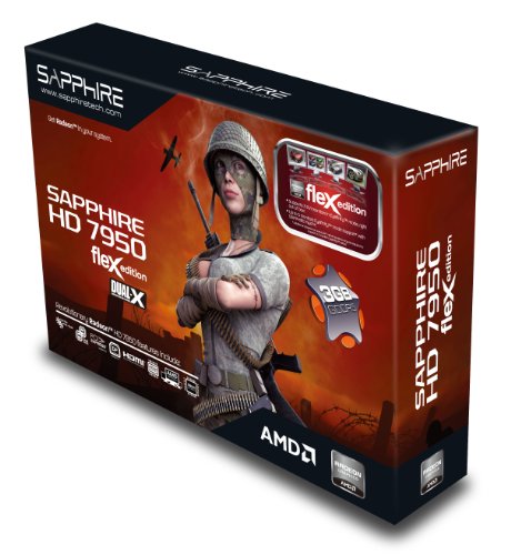 Sapphire Flex HD 7950 3 GB DDR5 DL-DVI-I/SL-DVI-D/HDMI/Dual Mini DP PCI-Express OC Version Graphics Card (11196-07-40G) thumbnail