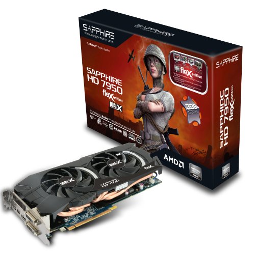 Sapphire Flex HD 7950 3 GB DDR5 DL-DVI-I/SL-DVI-D/HDMI/Dual Mini DP PCI-Express OC Version Graphics Card (11196-07-40G) thumbnail