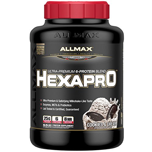 ALLMAX Nutrition, Hexapro, Ultra-Premium 6-Protein Blend, Cookies & Cream, 3 Lbs. (2.5 Kg),Vitaminder, Power Shaker Bottle, 20 Oz Bottle thumbnail