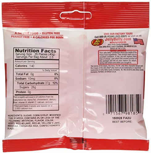 Bubble Gum Jelly Beans 3.5 Oz Grab & Go Bag - 12 Count Case