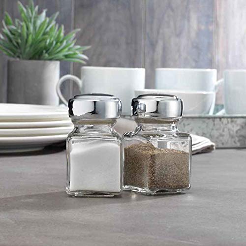 Home Essentials Tablescape Salt and Pepper Shakers 4.4 Oz Each