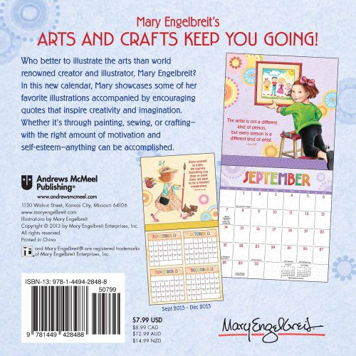 Mary Engelbreit 2014 Mini Wall Calendar: Arts and Crafts Keep You Going