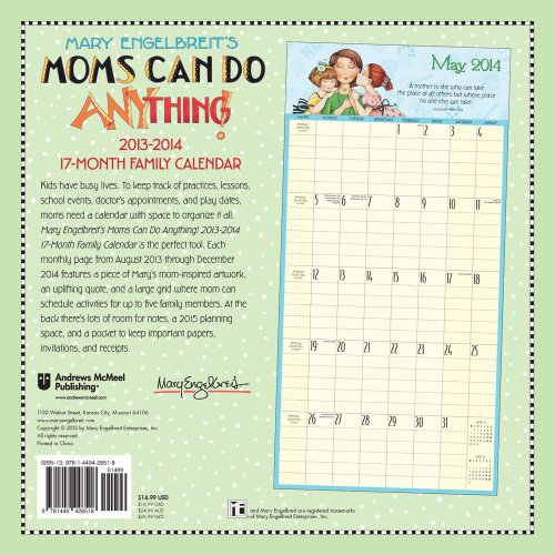 Mary Engelbreit's Moms Can Do Anything! 2013-14 Mom's 17-Month Family Calendar