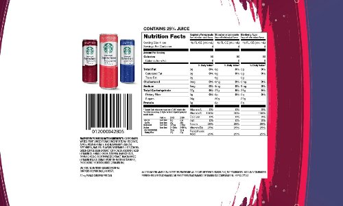 Starbucks Refreshers, 3 Flavor Variety Pack, 12 Ounce Slim Cans, 12 Pack thumbnail