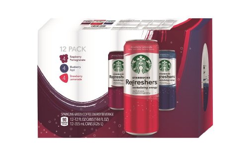Starbucks Refreshers, 3 Flavor Variety Pack, 12 Ounce Slim Cans, 12 Pack thumbnail