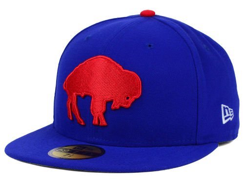 Buffalo Bills New Era NFL on Field 59Fifty Blue Red Fitted Hat Cap (6 7/8)