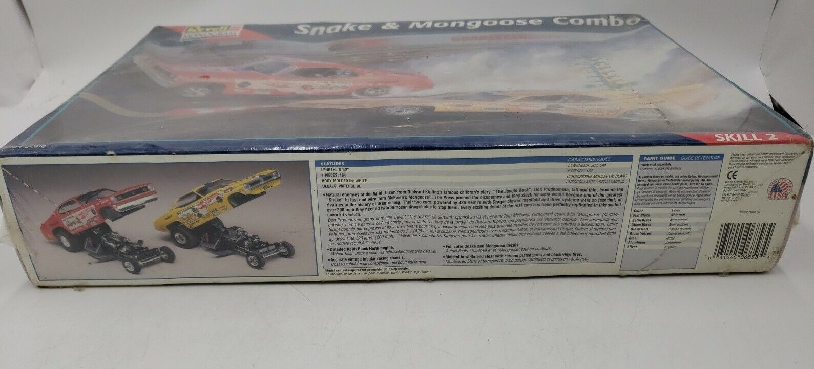NEW Revell Monogram Model Kit Snake & Mongoose Combo 1:24 Scale #85-6858 thumbnail