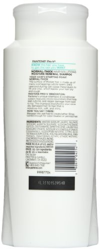 Pantene Pro-V Normal-Thick Hair Solutions Moisture Renewal Shampoo 25.4 Fl Oz (Pack of 3)