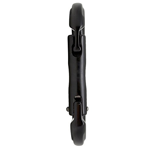 Fusion FUS-FP-9318-3-STK-BL Fusion Supreme Oval Straight Gate Aluminum  - Black