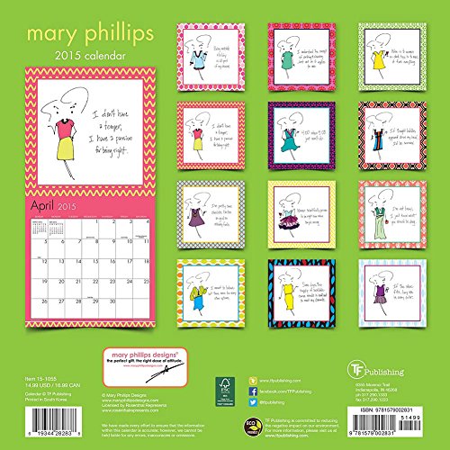 Mary Phillips 2015 Wall Calendar thumbnail